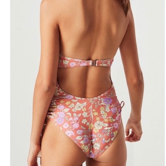 Spell Floral Orange One Piece Swimsuit - Picture 4 of 14